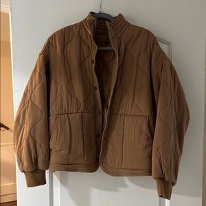Brown Quilted Jacket